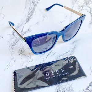 DIFF BELLA POSEIDON+BLUE+POLARIZED SUNGLASSES